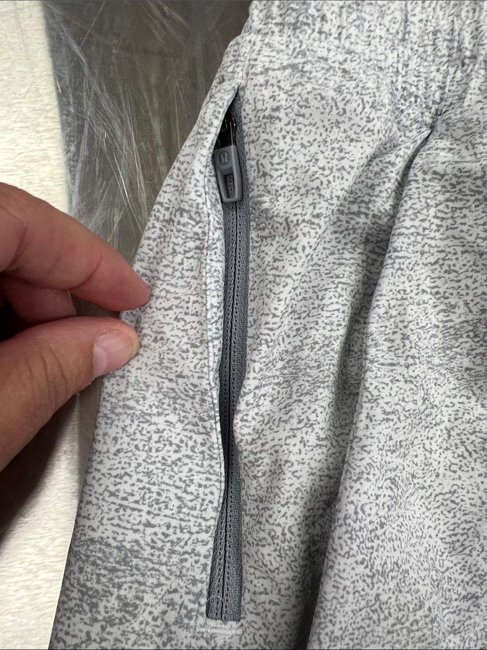 lululemon athletica Gray Marbled Athletic Shorts XXL - Picture 5 of 14